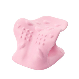 Cervical Spine Support <b>Pillow</b> For Neck Massage And <b>Posture</b> Correction In Pink Black Royal Blue Colors Durable Design - Product Image 2