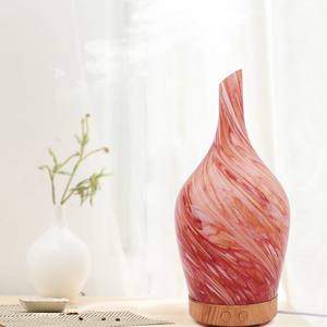 Diffuseur d'arômes en forme de vase 100 ml avec lumière LED, humidificateur d'ambiance pour chambre et salon, alimentation électrique, moins de 10 m² - Product Image 4