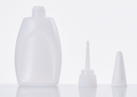 Capsules à vis en plastique HDPE de forme cylindrique pour flacons cosmétiques, couleurs personnalisables, type de scellement par sérigraphie, 10-50 ml