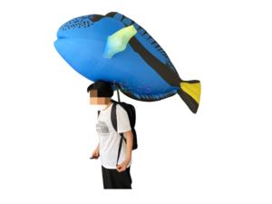 Costume de poupée gonflable de poisson tropical, poisson-<span class=keywords><strong>clown</strong></span>, pour défilé sur le thème de l'océan, événement pour la célébration de festival - Product Image 2