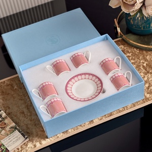 ชุดแก้วกาแฟเอสเพรสโซ่สไตล์อิตาเลียนเรียบหรู ทำจากโบนไชน่า 6 ชิ้น เป็นมิตรกับสิ่งแวดล้อม เหมาะสำหรับเป็นของขวัญสำหรับจิบน้ำชายามบ่าย - Product Image 3