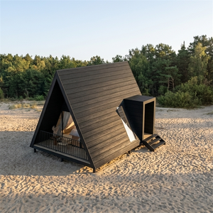 Structure d'investissement modulaire de luxe pour hôtel de villégiature en bord de rivière, projet d'extension commerciale S410, maison en A-frame - Product Image 1