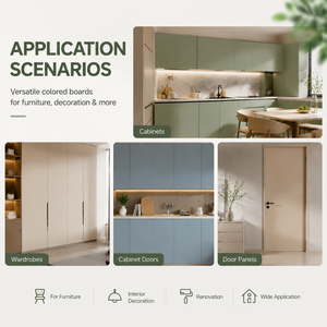 Tablero de Fibra de Densidad Media (MDF) Laminado con Melamina para Decoración de Muebles de Interior de Hotel, Suministro al por Mayor - Product Image 2
