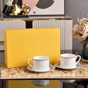 Juego de Tazas de Porcelana de Lujo con Platos y Tazuelas - Juego de Regalo Ecológico para Té y Café - Product Image 2