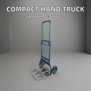 Kompakter, leichter Handwagen aus Stahl mit 120 kg Tragkraft, faltbar, zweirädrig, Hochleistungs-Transportwagen, OEM, robuste Gitterwerkzeuge - Product Image 3