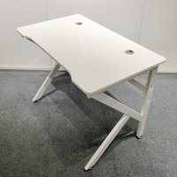 Bureau de jeu d'intérieur de haute qualité et durable, 100/120*60*75cm, structure en tube d'acier MDF, ergonomique, table d'ordinateur pour e-sport