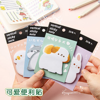 Catatan Tempel Hewan Kartun Lucu 30 Lembar Kelinci Anjing Kucing Burung Hip Memo Pad Notepad Kertas Tebal Alat Tulis Sekolah Kantor