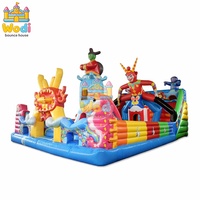 Aire de jeux gonflable pour enfants et adultes, certifiée CE, fabrication OEM disponible, directement de l'usine pour les événements, souffleur inclus, résistante aux UV, écologique