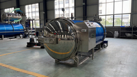 Autoclave de stérilisation pour aliments en conserve, machine de cuisson statique à vapeur, équipée d'un échangeur de chaleur et d'un système de refroidissement