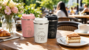 Stainless Steel Double Wall Coffee Cup Travel Thermos Coffee Mug With Customized Logo - Product Image 3