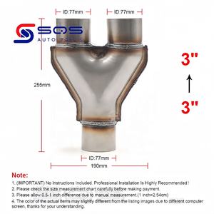 Punta de Escape de Acero Inoxidable 201 de Alta Calidad SQS, Personalización de Fábrica, <span class=keywords><strong>Precio</strong></span> de Fábrica, Conector Adaptador de Escape Doble para Lexus - Product Image 4