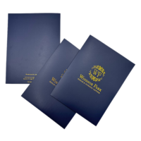 Carpeta de Presentación de Documentos de Papel con Laminación Resistente a los Arañazos, Personalizable en Tamaño, con Relieve y Grabado
