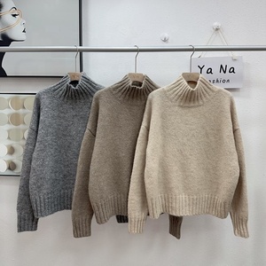 <span class=keywords><strong>Pull</strong></span> en maille épais à <span class=keywords><strong>col</strong></span> <span class=keywords><strong>roulé</strong></span> pour <span class=keywords><strong>femme</strong></span>, vente en gros, service OEM/ODM, <span class=keywords><strong>pull</strong></span> décontracté ample pour <span class=keywords><strong>femme</strong></span> - Product Image 6