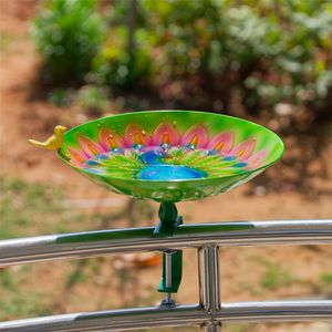 ヴィンテージ錬鉄製ハチドリ用餌箱＆浴槽 ブロンズ色 98x33CM 耐水性＆名入れ可能 - Product Image 1