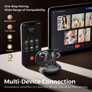 Auriculares Intrauditivos TWS 5.3 con Sonido Estéreo y Baja Latencia para Juegos y Música, Auriculares TWS para Juegos, Auriculares Inalámbricos H - Product Image 4