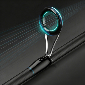 <span class=keywords><strong>Canne</strong></span> à pêche en eau douce 1.68m 1.8m 1.98m 2.1m en carbone 2 brins, pour lancer et spinning, poignée EVA, anneaux SIC, pour la truite et le brochet - Product Image 4