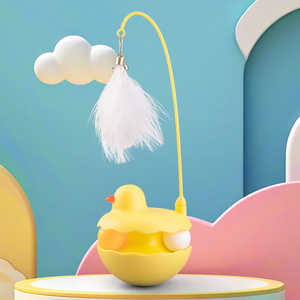 Venta caliente nuevo estilo ecológico juguetes de gato de peluche bolas de hierba gatera de plumas y vaso palo de burlas interactivo para gatos - Product Image 4