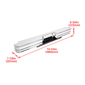 Paraurti Posteriore Universale in Acciaio Cromato con Gradino Diamantato per <span class=keywords><strong>Ford</strong></span> F-150 F-250 F-350 - Product Image 3