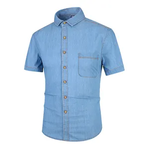 China suppliers Custom high quality men's oxford denim jeans shirts