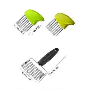 Cortador de <span class=keywords><strong>Patatas</strong></span> Fritas Manual de Acero Inoxidable con Cuchilla Ondulada Creativa, Utensilio de Cocina para Hacer <span class=keywords><strong>Patatas</strong></span> Onduladas - Product Image 5