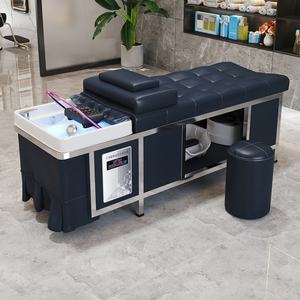 Chaise de massage pour le lavage des cheveux, professionnelle pour salon, lit de shampooing avec thérapie de l'eau pour la tête - Product Image 3