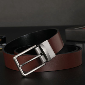 Lqbelt เข็มขัดหนังสำหรับผู้ชายแบบหมุนได้เข็มขัดหัวเข็มแบบใหม่ - Product Image 3