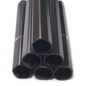 High Quality Customized 3k Carbon Fiber Tubes Square Hexagonal Octagonal Oval Round Sport Applications Fits Different Tube