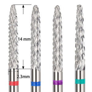 Professional 2.3mm Tungsten <b>Carbide</b> Nail <b>Drill</b> <b>Bits</b> 2.3mm Under Nail Cleaner <b>Bit</b> for Gel Removal Manicure Tool - Product Image 2