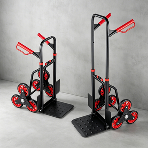 Carretilla Plegable para Subir <span class=keywords><strong>Escaleras</strong></span> <span class=keywords><strong>de</strong></span> Alta Resistencia <span class=keywords><strong>de</strong></span> 150 kg, Carretilla <span class=keywords><strong>de</strong></span> Carga con 6 Ruedas para Mudanzas y Entregas en el Hogar - Product Image 5