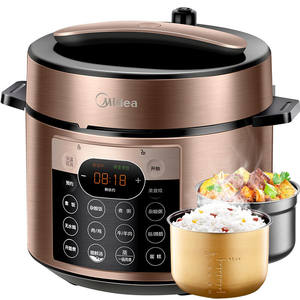 Cuisinière à pression électrique Midea 5L avec deux cuves intérieures, minuterie intelligente, commande à une touche, cuiseur vapeur multifonctionnel, cuiseur à riz - Product Image 4