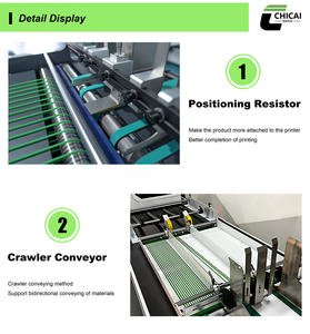 เครื่องพิมพ์ดิจิทัลอัตโนมัติเต็มรูปแบบความแม่นยำสูงแบบพิมพ์ครั้งเดียวสำหรับพัดกระดาษเปล่าและแก้วกระดาษ - Product Image 5