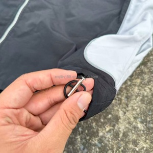 Ensemble coupe-vent personnalisé : Survêtement de jogging avec vestes zippées en nylon et pantalons amples en nylon détachables – Léger et résistant au vent - Product Image 5