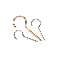 Sheep Eye Screw Copper Plated Open Nail Jewelry Self-tapping Nail Plastic Cup Hook Screw Lamp Hook Question Mark Hook