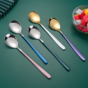 Juego de cucharillas antiadherentes para el hogar McDonald's café <span class=keywords><strong>helado</strong></span> de acero inoxidable cuchara de café creativa juego de cubiertos Besteck - Product Image 2
