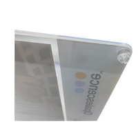 Vitrine lumineuse LED acrylique avec couvercle avant coulissant 5V/3A Charge rapide 10000mAh batterie pour cosmétiques cadeaux électroniques