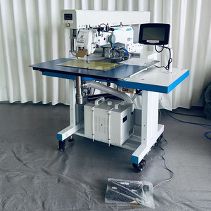 Máquina de coser industrial programable de cama plana de una aguja para ribetes de bolsillos, de alta velocidad, automática, para solapas de camisas - Product Image 5