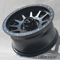 Jantes tout-terrain en alliage d'aluminium de 16 pouces, noires, 8J ET0 PCD139.7, compatibles avec Tank 300 Prado BJ40 Pajero Fangcheng Leopard 5 Wind Wing