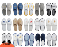 Chaussons d'hôtel jetables non tissés personnalisés OEM pour spas et chambres d'hôtes, taille et logo personnalisables, épaisseur de semelle 3mm-6mm, échantillons gratuits