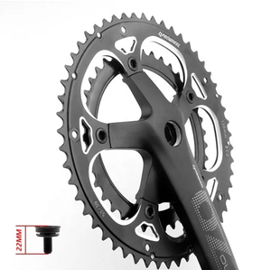 Livraison rapide, <span class=keywords><strong>pédalier</strong></span> en alliage d'aluminium <span class=keywords><strong>Prowheel</strong></span> 521, trou carré, 130BCD, 39/53T, 2*10/2*9 vitesses, <span class=keywords><strong>pédalier</strong></span> de vélo de route - Product Image 4