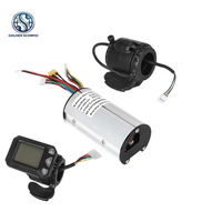 Controlador de Scooter de 36V 24V 250W, Kit de Acelerador con Pantalla, Batería de Litio Resistente al Agua de Fibra de Carbono de 5.5 Pulgadas