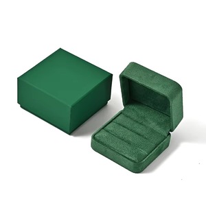 Caja de Anillos de Lino con Logotipo Personalizado FANXI, Caja de Anillos Sólida de Alta Gama al por Mayor, Caja de Empaque para Joyería - Product Image 3