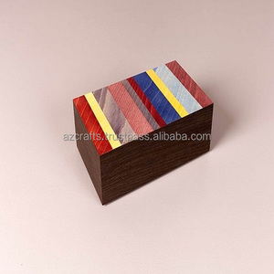 Ethically Sourced for Mango Wood Resin <b>Box</b> Handmade Inlay Design with Custom Logo for Jewelry <b>Storage</b> Bone <b>Material</b> - Product Image 4