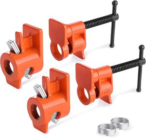 Paquete de 2 Abrazaderas de Madera para Pegado, de 52 Pulgadas, para Tuberías de 1/2 Pulgada, Herramientas de Carpintería Negras - Product Image 1