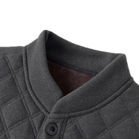 Vente en gros en usine, manteau chaud matelassé pour hommes, nouveau design, veste polaire automne-hiver de taille européenne pour personnes âgées