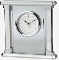 Horloges de bureau portables personnalisées promotionnelles Radiance pour cadeaux d'entreprise avec logo gravé au laser, design moderne