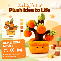 Plante Artificielle en Peluche Mignonne en Pot, Décoration de Bureau, Plante Verte Douce en Peluche, Ornement pour Bureau et Maison, Décoration, Cadeau Personnalisé OEM