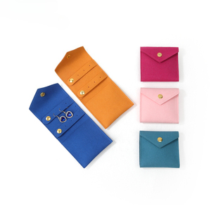 Bolsa de Joyería Portátil de Microfibra con Logotipo Personalizado, Mini Bolsa de Almacenamiento para Aretes y Collares de Viaje - Product Image 1