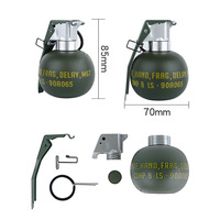 Maquette de grenade Shero avec fonction pop-up pour paintball, simulation de film, système tactique Molle