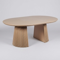 Table à manger extensible scandinave en placage réglable, style moderne et luxueux, pour hôtels et usage domestique, fournisseur en gros de meubles en Chine
