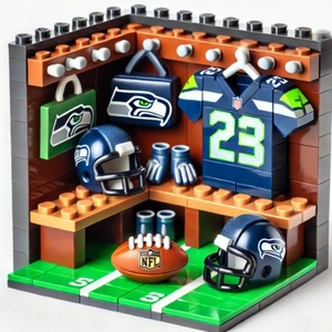 Bloques de Construcción de Plástico ABS con Temática Deportiva, Modelo de Vestidor, Regalos Personalizados para Mayores de 8 Años - Product Image 4